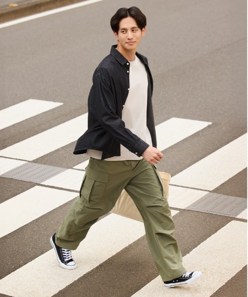 BACK NUMBER カーゴパンツ 「楽に決まる、大人のカジュアル」「BACK