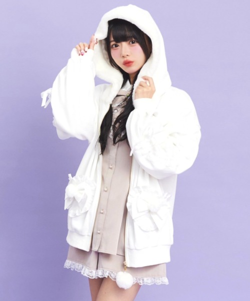 Secret Honey（シークレットハニー） パーカー ドロストファーパーカー