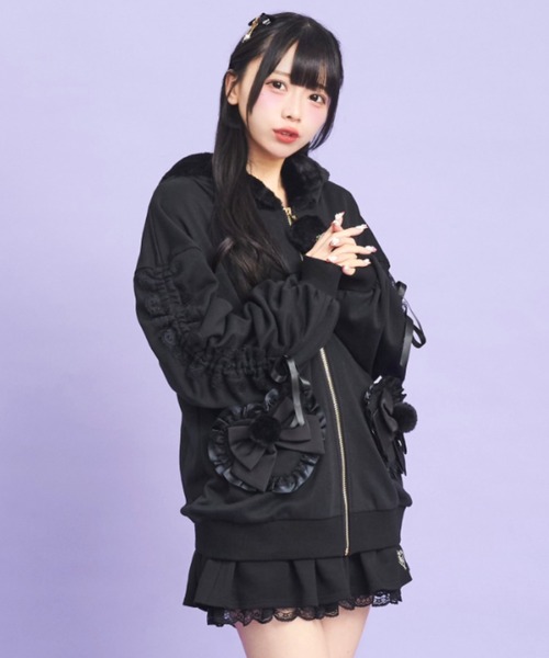 Secret Honey パーカー ドロストファーパーカー レディース : ZOZOTOWN