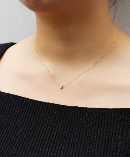 【Phoebe】K10ネックレス Phoebe（フィービー） ネックレス 「ラストワン」「K10」フラワー