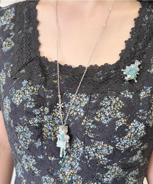 ANNA SUI（アナスイ） ネックレス バレリーナ猫モチーフ ネックレス