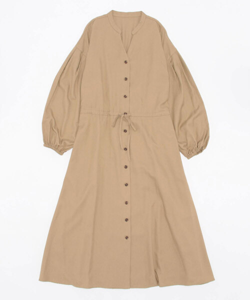 「URBAN RESEARCH」 長袖ワンピース 38 ベージュ レディース_画像2