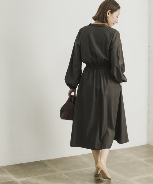 「URBAN RESEARCH」 長袖ワンピース 38 ベージュ レディース_画像7