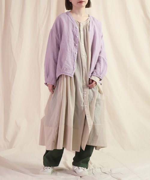 「Brocante」 長袖ブラウス 2 ブラック レディース_画像7