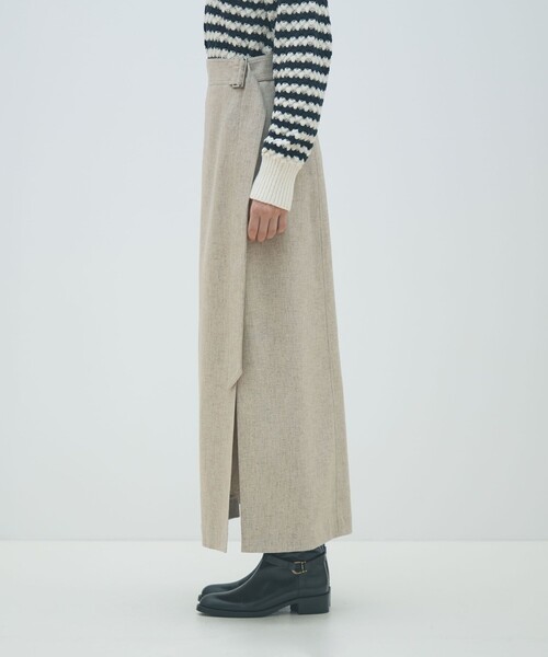 MACPHEE（マカフィー） スカート ネップツイード マキシスカート