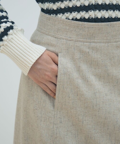 MACPHEE（マカフィー） スカート ネップツイード マキシスカート