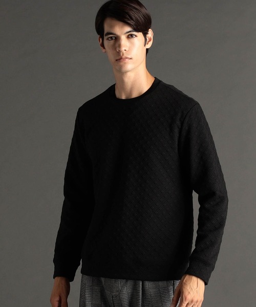 MONSIEUR NICOLE（ムッシュニコル） tシャツ 「ex/tra」ダイヤ柄ジャ