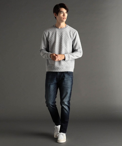 MONSIEUR NICOLE（ムッシュニコル） tシャツ 「ex/tra」ダイヤ柄ジャ