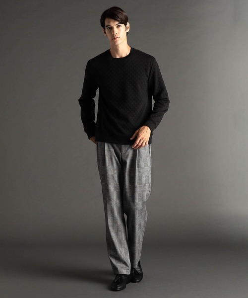 MONSIEUR NICOLE（ムッシュニコル） tシャツ 「ex/tra」ダイヤ柄ジャ