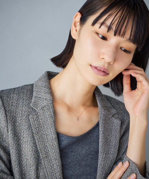 ジュエッテ　K10　コンビカラー　ネックレス　AHKAH　agete Jouete（ジュエッテ） ネックレス 「レイヤー」 K10 ネックレス
