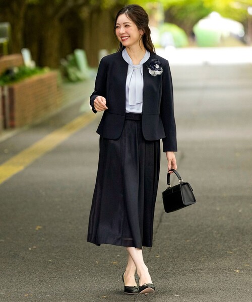 服/ファッション ジャケット レディース ANY SIS（エニィスィス） ジャケット ノーカラージャケット セレモニー
