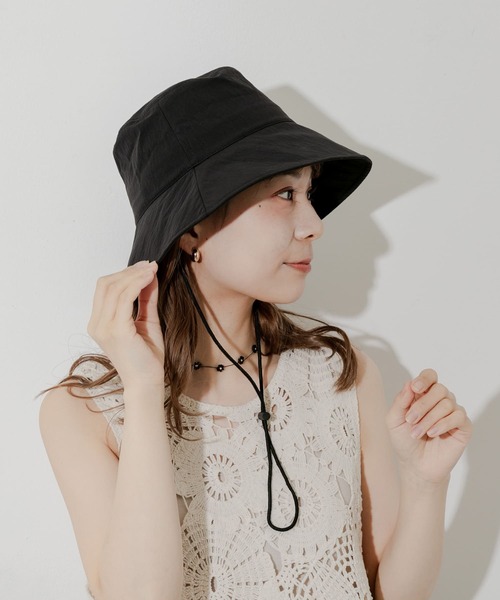 「SMELLY」 ハット - アイボリー レディース_画像6