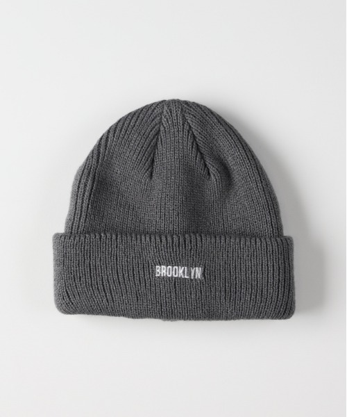 BACK NUMBER ニット帽 ニットキャップ 「BACK NUMBER」刺繍ロゴ