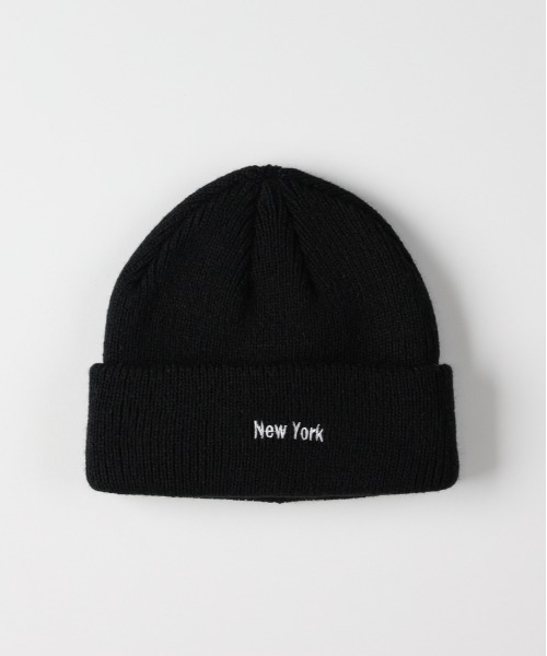 BACK NUMBER ニット帽 ニットキャップ 「BACK NUMBER」刺繍ロゴ