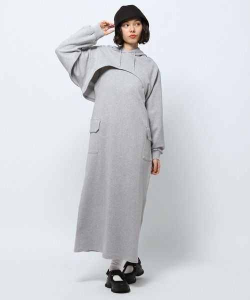 ワンピース niko_niko_ niko and…（ニコアンド） 長袖ワンピース FREE ネイビー レディース