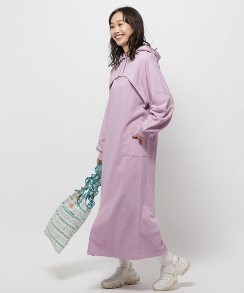 niko and…（ニコアンド） 長袖ワンピース FREE ネイビー レディース