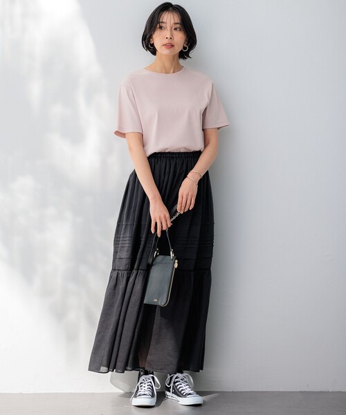 「23区」 半袖Tシャツ 40 ブルー レディース_画像3