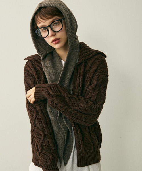 full/fill. マフラー ストール cable muffler knit cap /ケーブル