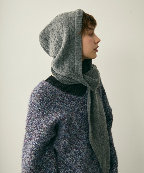 ぴ*よ様 エディットフォールル　マフラーキャップ full/fill. マフラー ストール cable muffler knit cap /ケーブル