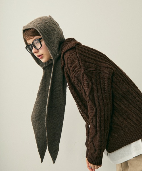 full/fill. マフラー ストール cable muffler knit cap /ケーブル
