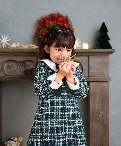 Rora（ローラ） ワンピース 入学式 卒園式 パハリータ ブローチ付き