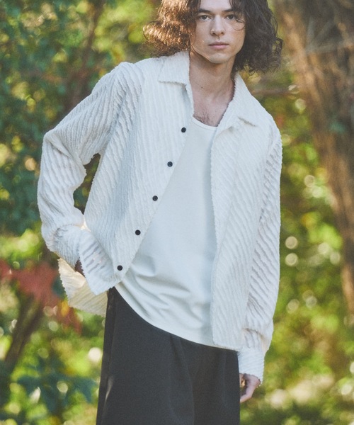 Casper John（キャスパージョン） シャツ Slash fringe shirts