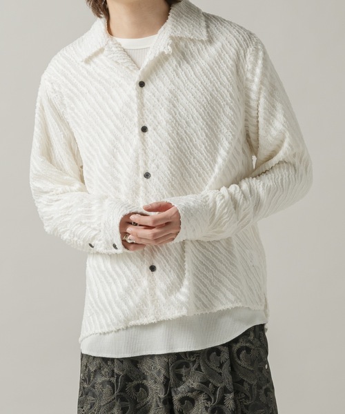 Casper John（キャスパージョン） シャツ Slash fringe shirts