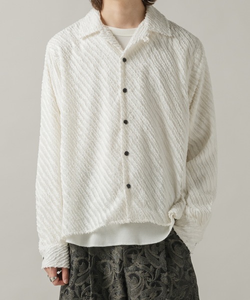 Casper John（キャスパージョン） シャツ Slash fringe shirts