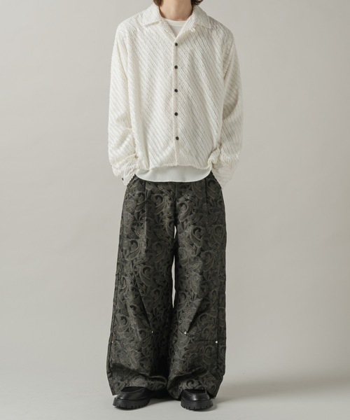 Casper John（キャスパージョン） シャツ Slash fringe shirts