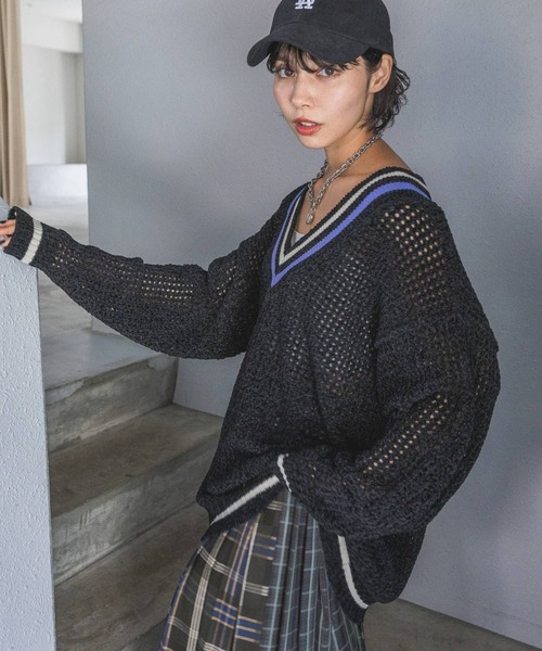 PAGEBOY（ページボーイ） 長袖ニット FREE ブラック レディース