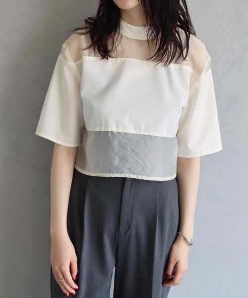 「cheriella」 半袖ブラウス M アイボリー レディース_画像5
