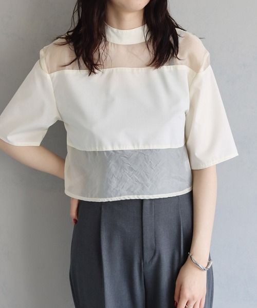 「cheriella」 半袖ブラウス M アイボリー レディース_画像6