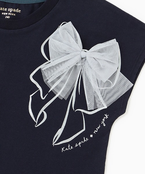 「kate spade new york kids」 「KIDS」半袖Tシャツ 140cm オフホワイト キッズ_画像4