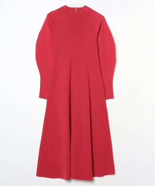 ★【ELENDEEK/エレンディーク】未使用品  ニットワンピース  前スリット入り  Mサイズ  北九州店舗店頭販売のみ ELENDEEK（エレンディーク） ニットワンピース 01 レッド レディース