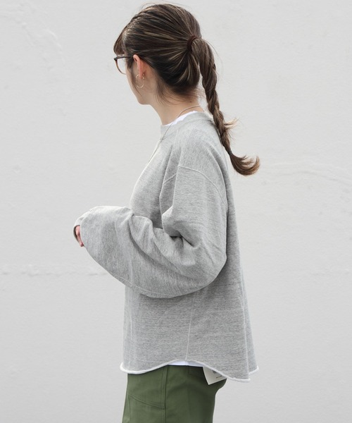 「THE SHINZONE」 スウェットカットソー FREE グレー レディース_画像7
