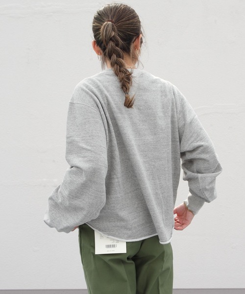 「THE SHINZONE」 スウェットカットソー FREE グレー レディース_画像8