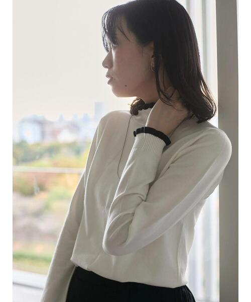 Samansa Mos2 blue（サマンサモスモスブルー） ニット セーター 配色