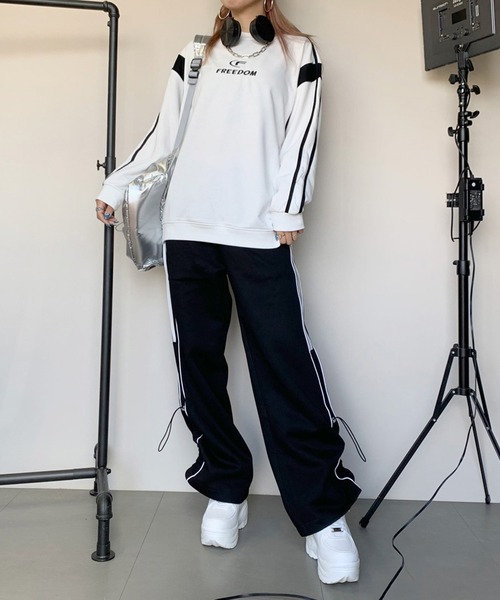 「non-hedge」 長袖カットソー FREE オフホワイト レディース_画像5