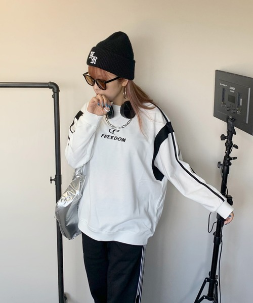 「non-hedge」 長袖カットソー FREE オフホワイト レディース_画像7