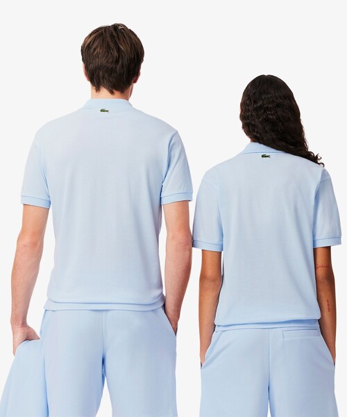 「LACOSTE」 半袖ポロシャツ X-SMALL オフホワイト メンズ_画像3