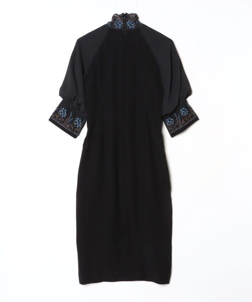 「LOKITHO」 7分袖ワンピース 1 ブラック レディース_画像2