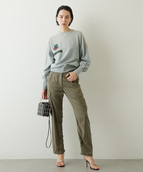 「Whim Gazette」 カーゴパンツ 38 カーキ レディース_画像6