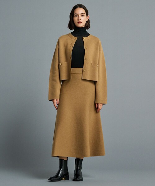 「uncrave」 ノーカラージャケット 1 ホワイト レディース_画像4