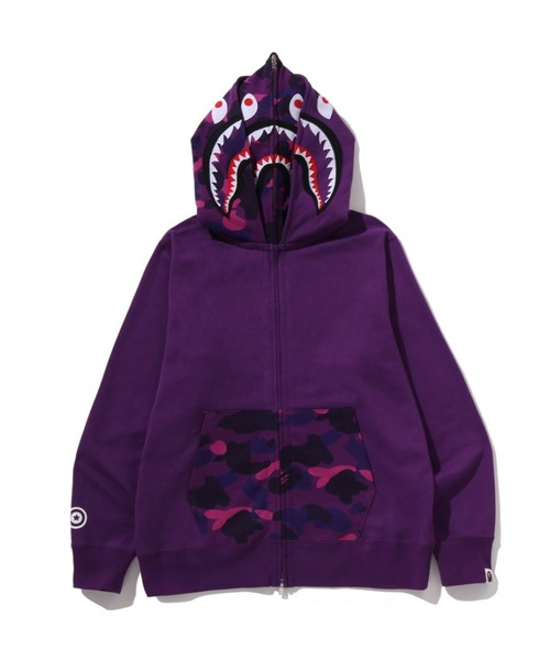 A Bathing Ape タイガー　紫　シャークパーカー　Sサイズ ☆台北限定☆ Taipei city camo シャーク パーカー Sサイズ shark full