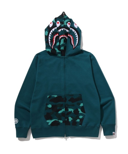 A BATHING APE（アベイシングエイプ） パーカー COLOR CAMO SHARK FULL