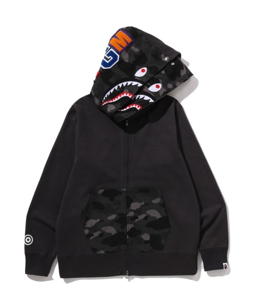 A BATHING APE（アベイシングエイプ） パーカー COLOR CAMO SHARK FULL