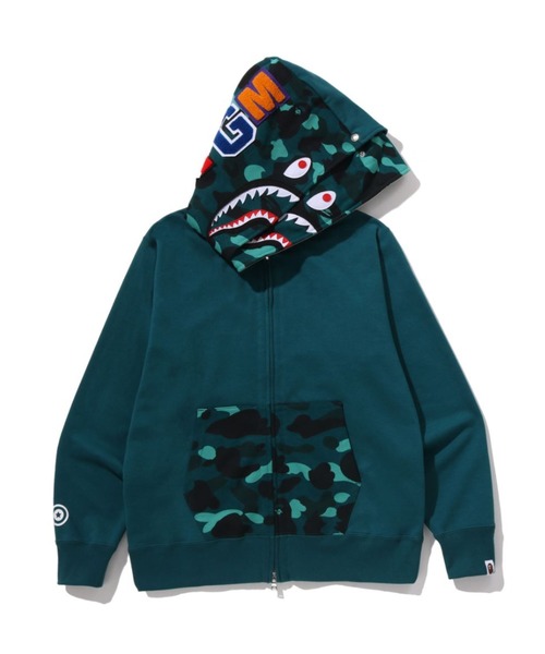 A BATHING APE（アベイシングエイプ） パーカー COLOR CAMO SHARK FULL
