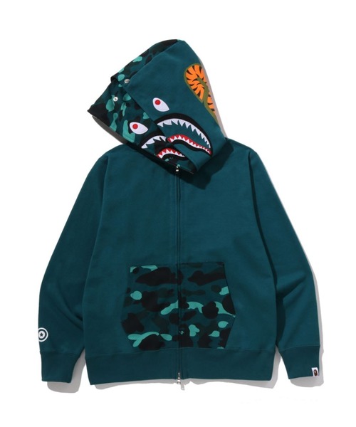 A BATHING APE（アベイシングエイプ） パーカー COLOR CAMO SHARK FULL