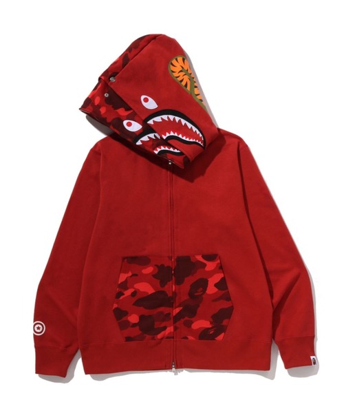 A BATHING APE レッドカモ　BAPE フルジップパーカー XL 楽天市場】A BATHING APE(エイプ)COLOR CAMO SHARK FULL ZIP HOODIE
