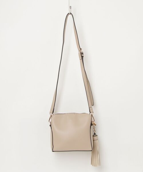 「Ungrid」 ワンポイントショルダーバッグ - ベージュ レディース_画像2